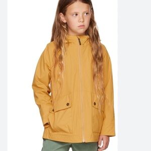 Barbour Girls Armeria Yellow rain Jacket 8/9